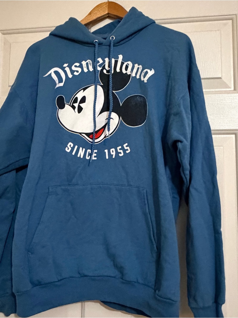 Disneyland Disney Parks Blue Unisex Mickey Mouse Hoodie Size Large L